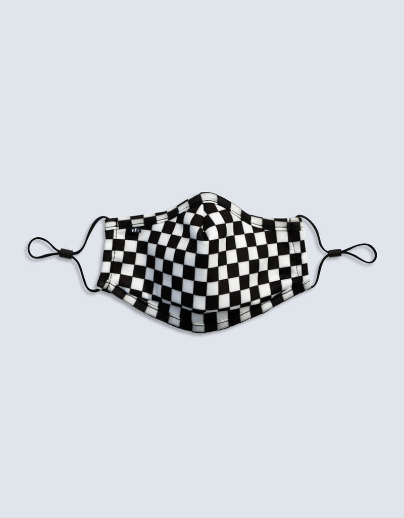 Niiceface Kids Face Mask W/ Filter - Black/White Checkerboard