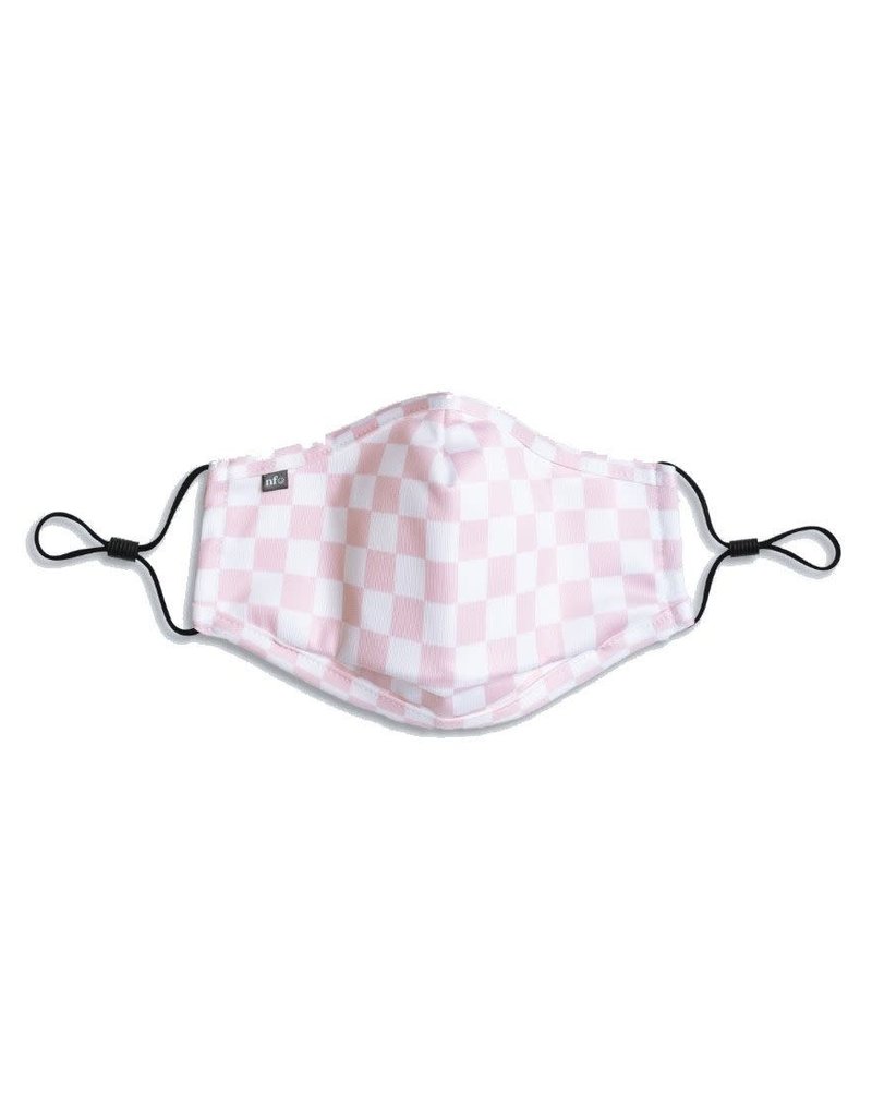 Niiceface Kids Face Mask W/ Filter - Pink/White Checkerboard