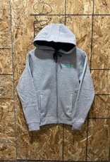 RDS RDS Womens Fustian Bonded Zip Hoodie - Heather Grey - SML