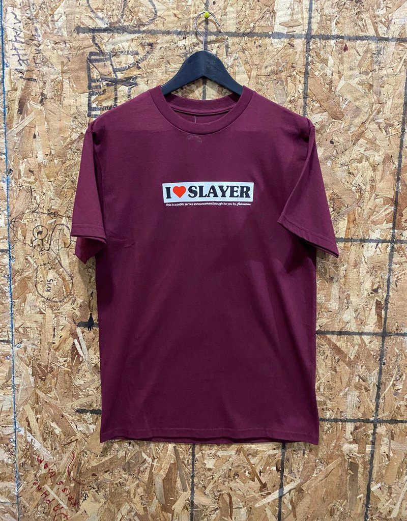 Mehrathon I Love Slayer T Shirt - Burgundy - XXL