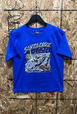 Santa Cruz Youth Old School T Shirt - Blue - XLRG