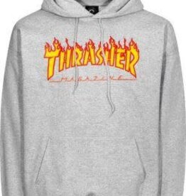 Thrasher Thrasher Flaming Logo Hoodie (Grey)