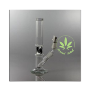 EHLE EHLE 100mL OIL RIG W/ COLOURED SECTION - 14.5mm - BLACK / WHITE
