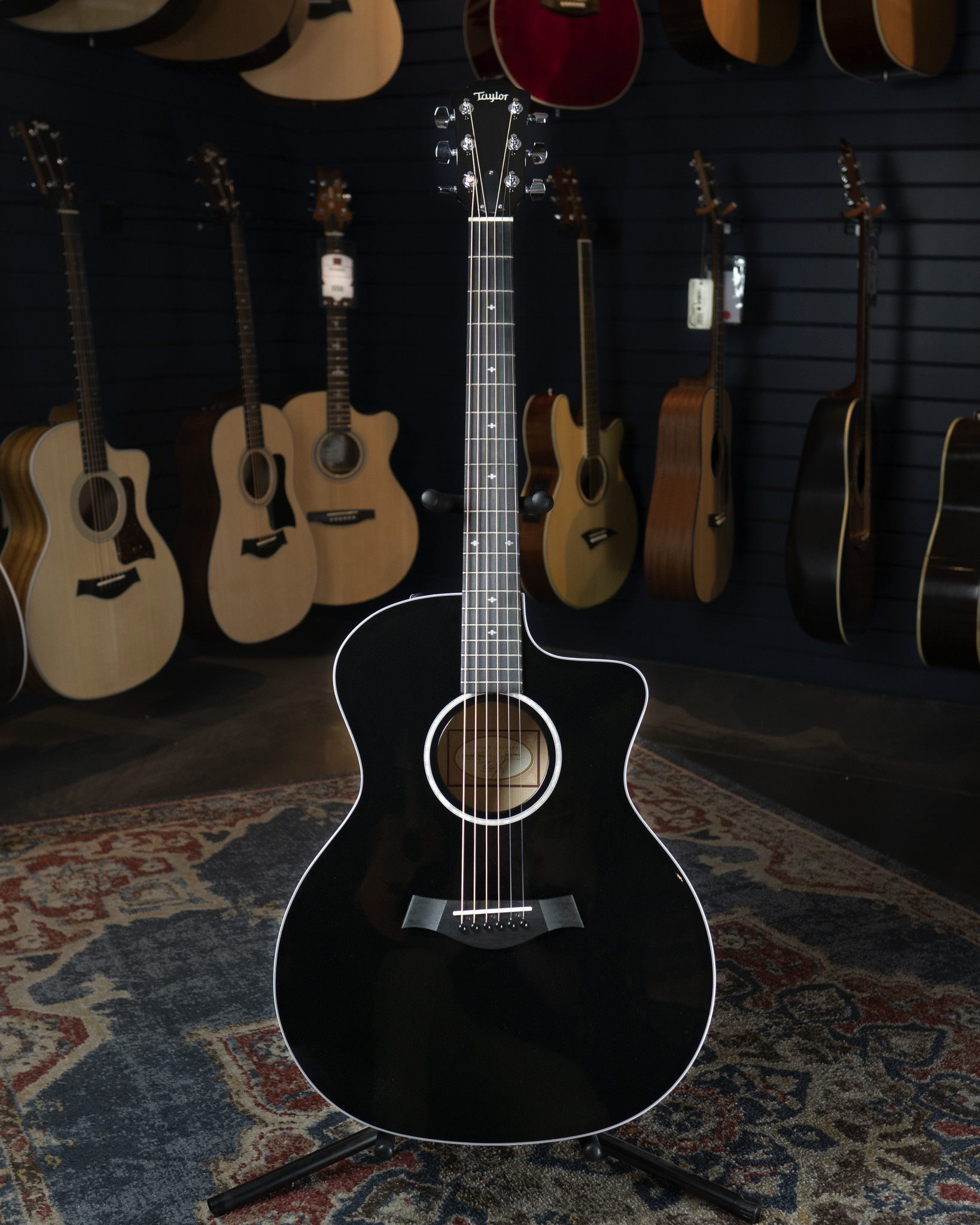 Taylor 214ce-BLK DLX Acoustic Electric - Tone Tailors Guitar