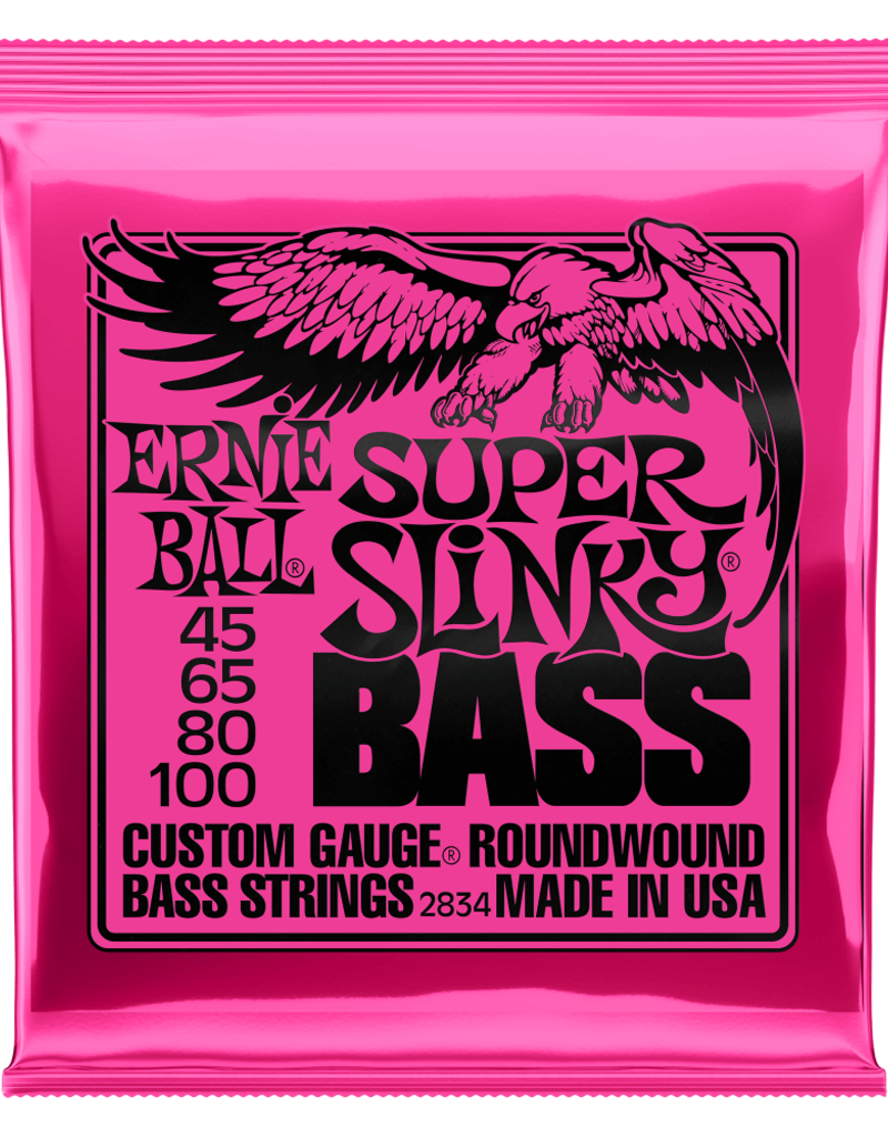 Ernie Ball Ernie Ball 2834 Super Slinky Nickel Wound Electric Bass Strings - .045-.100