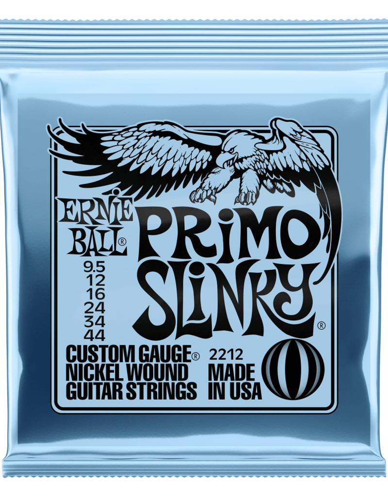 Ernie Ball Ernie Ball 2212 Slinky Nickel Wound Electric Guitar Strings - .0095-.044 Primo Slinky