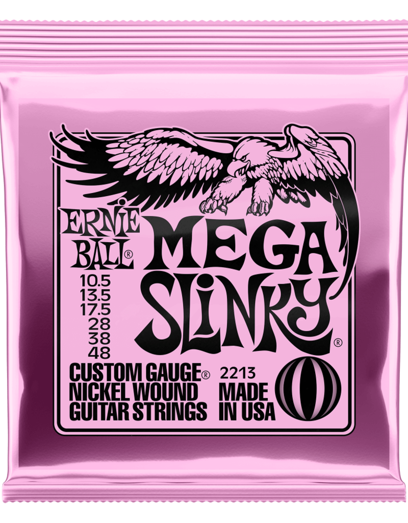 Ernie Ball Ernie Ball 2213 Slinky Nickel Wound Electric Guitar Strings - .0105-.048 Mega Slinky
