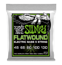 Ernie Ball Ernie Ball 2816 Regular Slinky Flatwound Electric Bass Strings - .045-.130 5-string