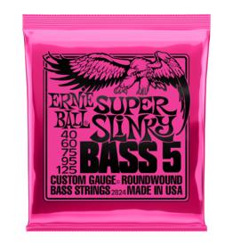 Ernie Ball Ernie Ball 2824 Super Slinky Nickel Wound Electric Bass Strings - .040-.125 5-string