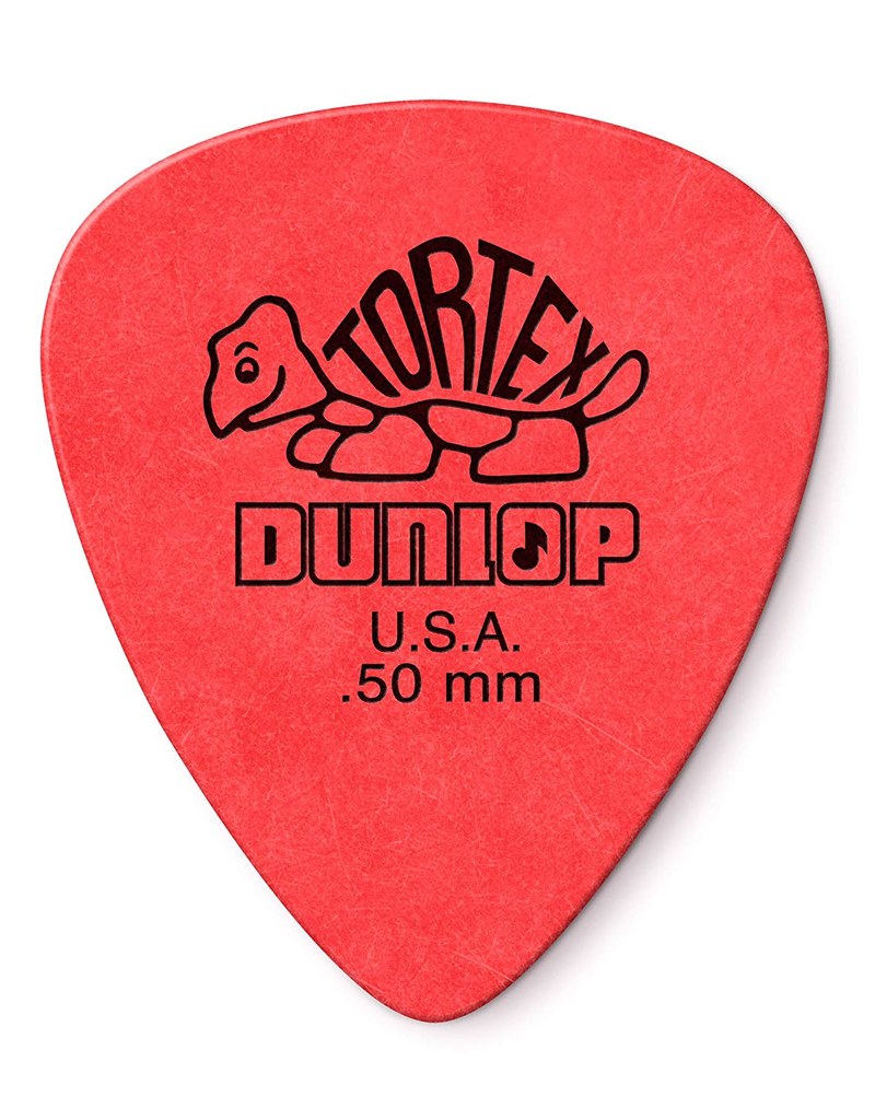 Dunlop Dunlop 418P.50 Tortex Standard .50mm Red Guitar Picks 12-Pack