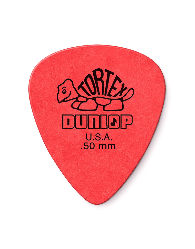 Dunlop Dunlop 418P.50 Tortex Standard .50mm Red Guitar Picks 12-Pack