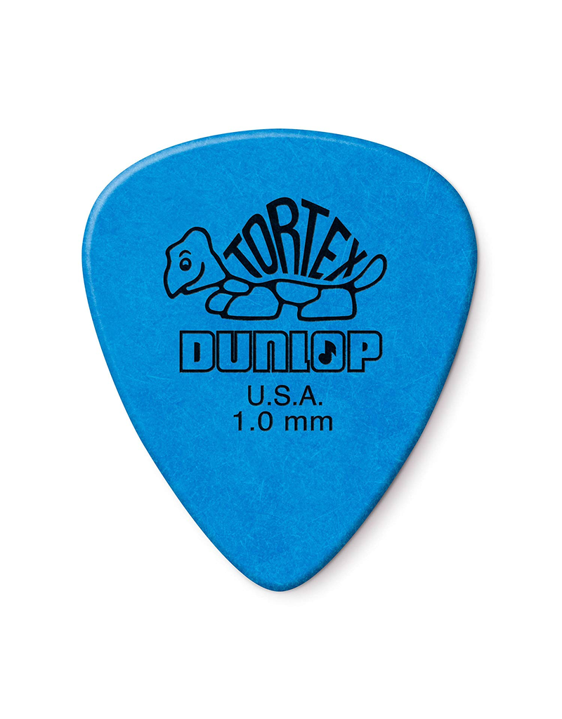 Dunlop Dunlop 418P1.0 Tortex Standard 1.0mm Blue Guitar Picks 12-Pack