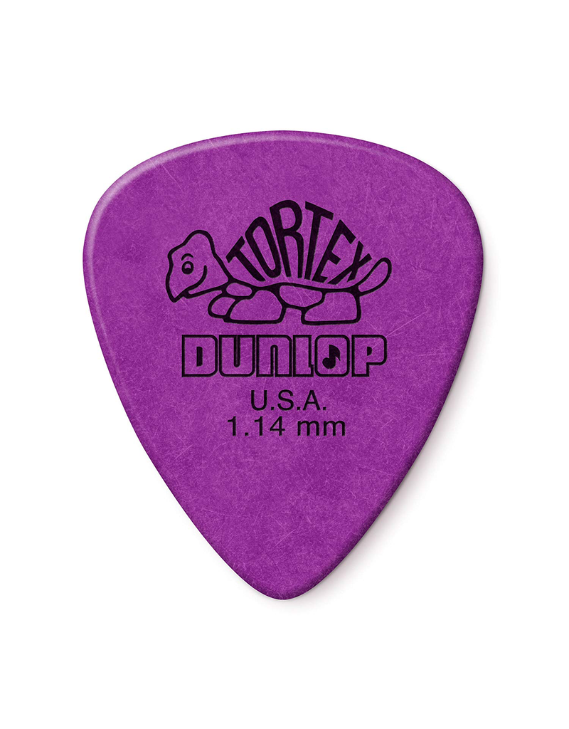 Dunlop Dunlop 418P1.14 Tortex Standard 1.14mm Purple Guitar Picks 12-Pack
