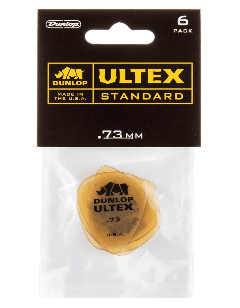 Dunlop Dunlop 421P.73 Ultex Standard Guitar Picks, .73mm, 6 Pack