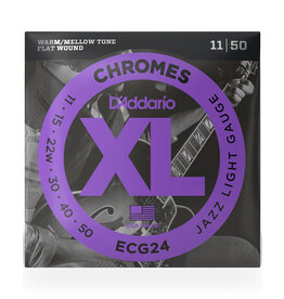 D'Addario D'Addario ECG24 Chromes Flatwound Electric Strings -.011-.050 Jazz Light