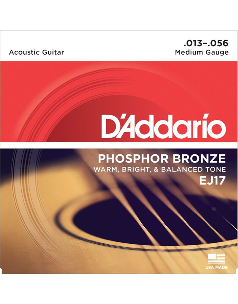 D'Addario D'Addario EJ17 Phosphor Bronze Medium Acoustic Strings