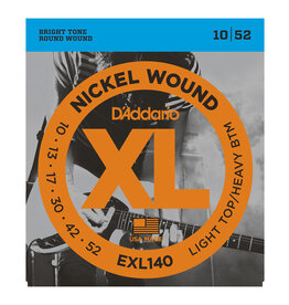 D'Addario D'Addario EXL140 Nickel Wound Electric Strings -.010-.052 Light Top/Heavy Bottom