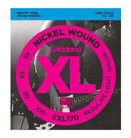 D'Addario D'Addario EXL170 Regular Light Nickel Wound Long Scale Bass Strings - .045-.100