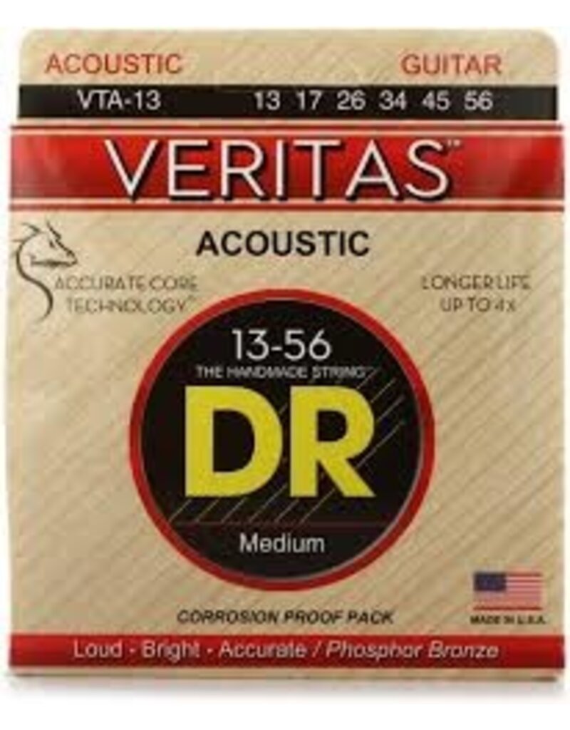 DR Strings VTA-13 Veritas - .013-.056 Medium Phosphor Bronze Acoustic Strings