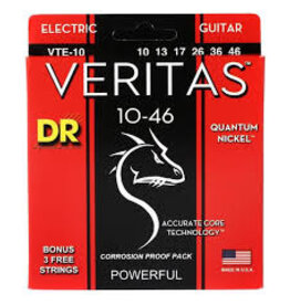 DR Strings VTE-10 Veritas Electric Guitar Strings -.010-.046 Medium