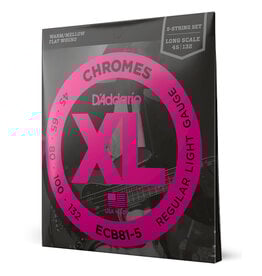 D'Addario D'Addario ECB81-5 Chromes Bass 45-132