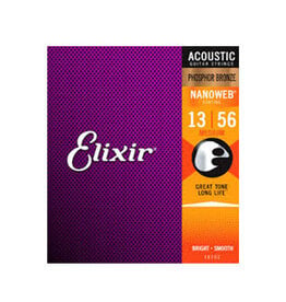 Elixir Elixir Strings 16102 Nanoweb Phosphor Bronze Acoustic Guitar Strings -.013-.056 Medium