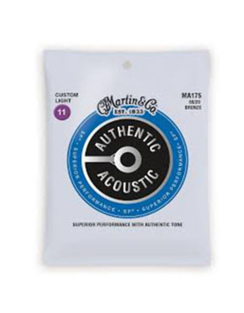 Martin Martin MA175  80/20 Bronze Custom-Light Authentic Acoustic Guitar Strings