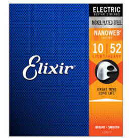 Elixir Elixir Strings 12077 Nanoweb Electric Guitar Strings -.010-.052 Light Top Heavy Bottom
