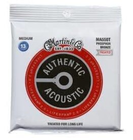 Martin Martin MA550T Authentic Acoustic Lifespan 2.0 Treated Guitar Strings - 92/8 Phosphor Bronze Medium