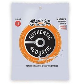 Martin Martin Flexible Core Phosphor Bronze Authentic Acoustic Guitar Strings MA540FX Light Tommy Emmanuel .012-.054