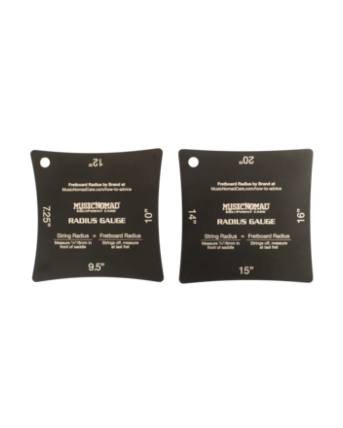 Music Nomad Precision Radius Gauge Set 2 Pak Tone Tailors
