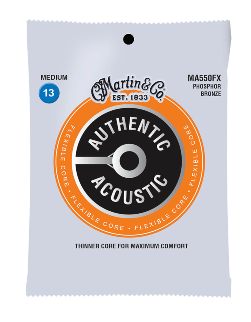 Martin Martin MA550FX Flexible Core Phosphor Bronze Acoustic Guitar Strings .013-.056