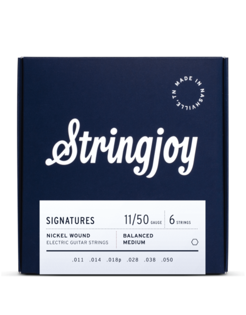 Stringjoy Stringjoy Signatures | Balanced Medium Gauge (11-50) Nickel Wound Electric Guitar Strings