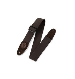 Levy's Leathers Levy's MSSC8BRN - 2 in. Signature Series Cotton Guitar Strap with Suede Ends