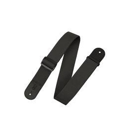 Levy's Leathers Levy's M8POLYBLK - 2 in. Polypropylene Guitar Strap with Leather Ends