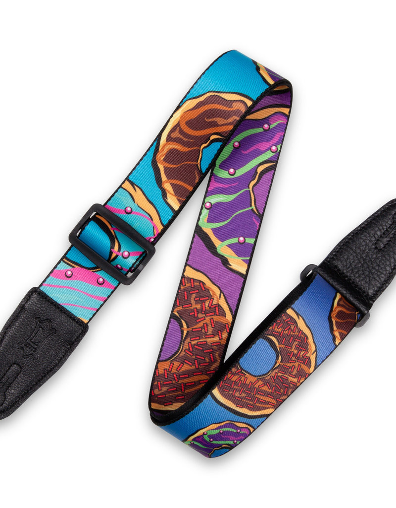 Levy's Leathers Levy's Polyester Guitar Strap Donuts – MPD2-120