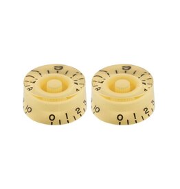 Allparts Allparts PK-0130-028 SET OF 2 VINTAGE-STYLE SPEED KNOBS, Cream