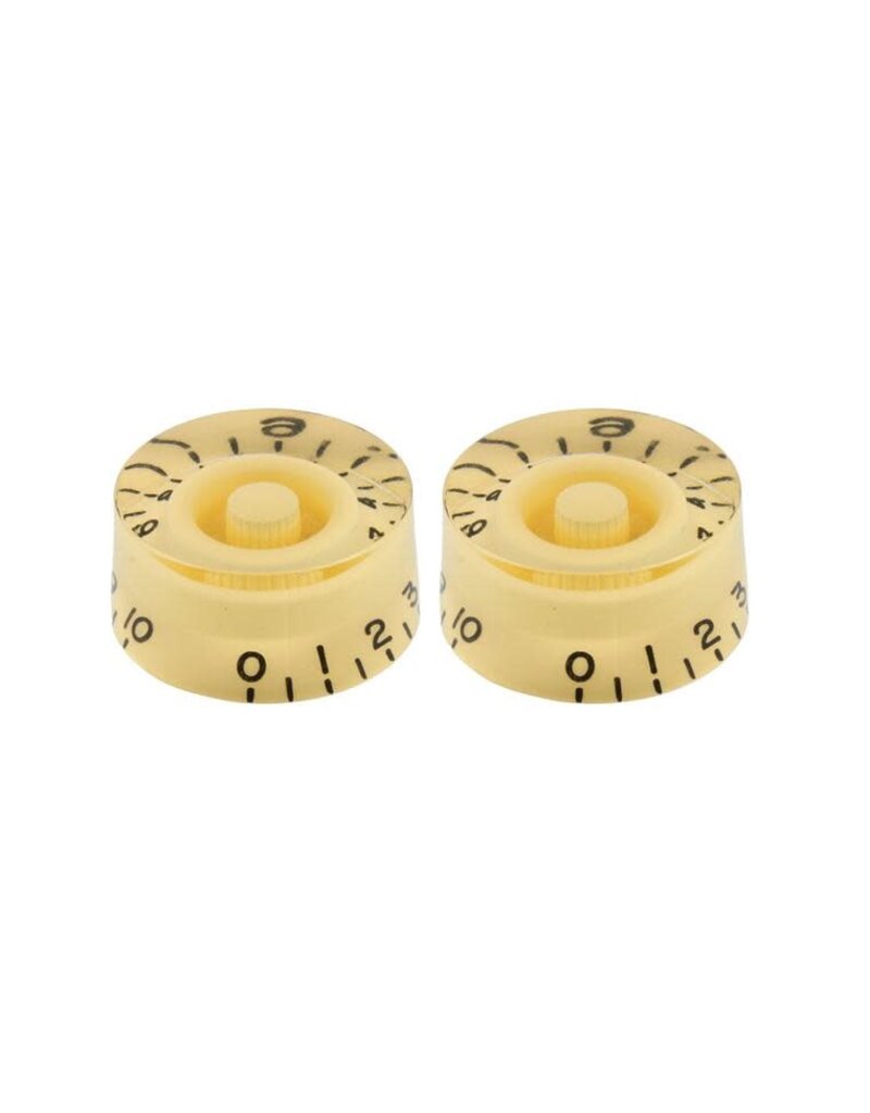 Allparts Allparts PK-0130-028 SET OF 2 VINTAGE-STYLE SPEED KNOBS, Cream