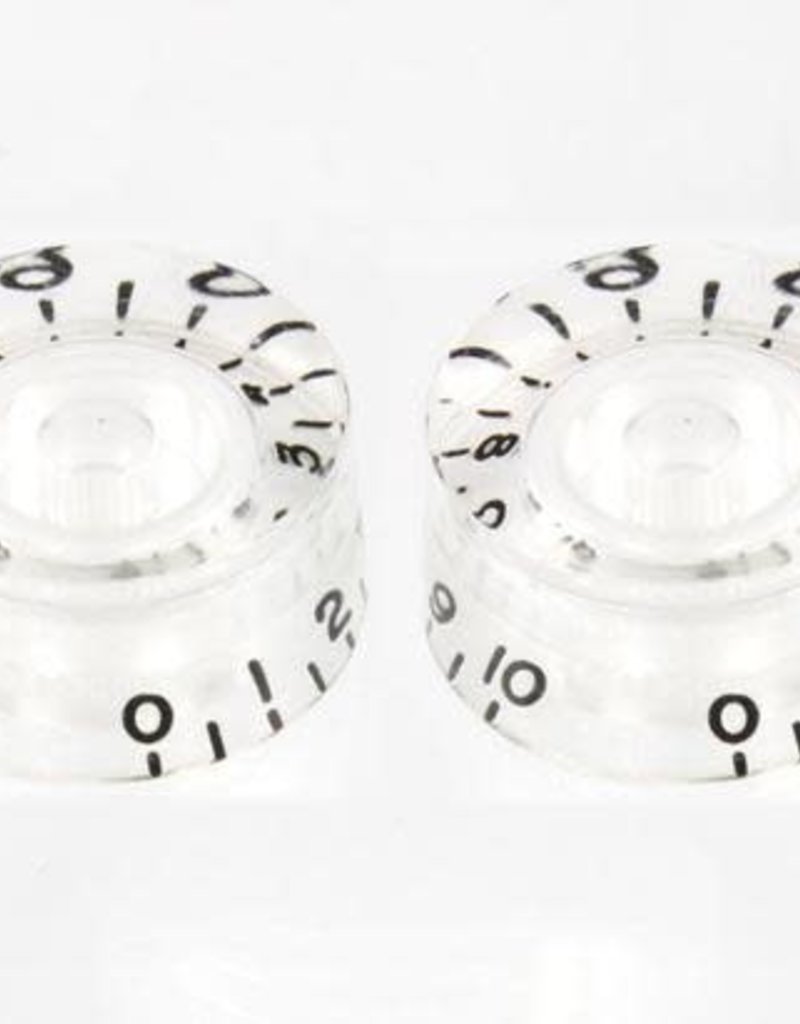Allparts Allparts PK-0130-031 SET OF 2 VINTAGE-STYLE SPEED KNOBS, Clear