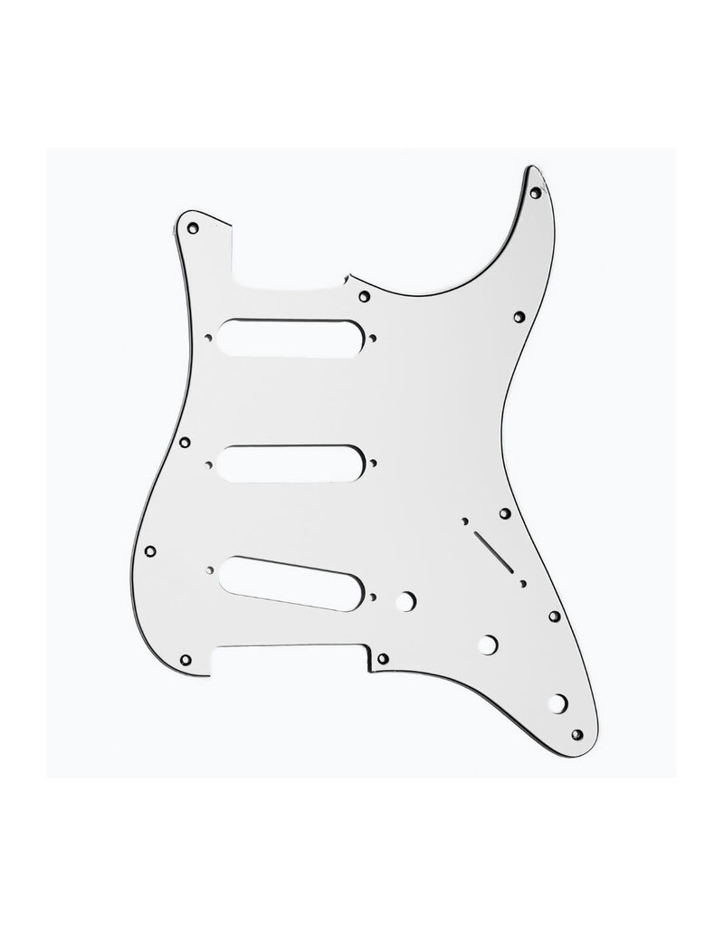 Allparts Allparts PG-0552 11-Hole Pickguard for Stratocaster, White 3-Ply