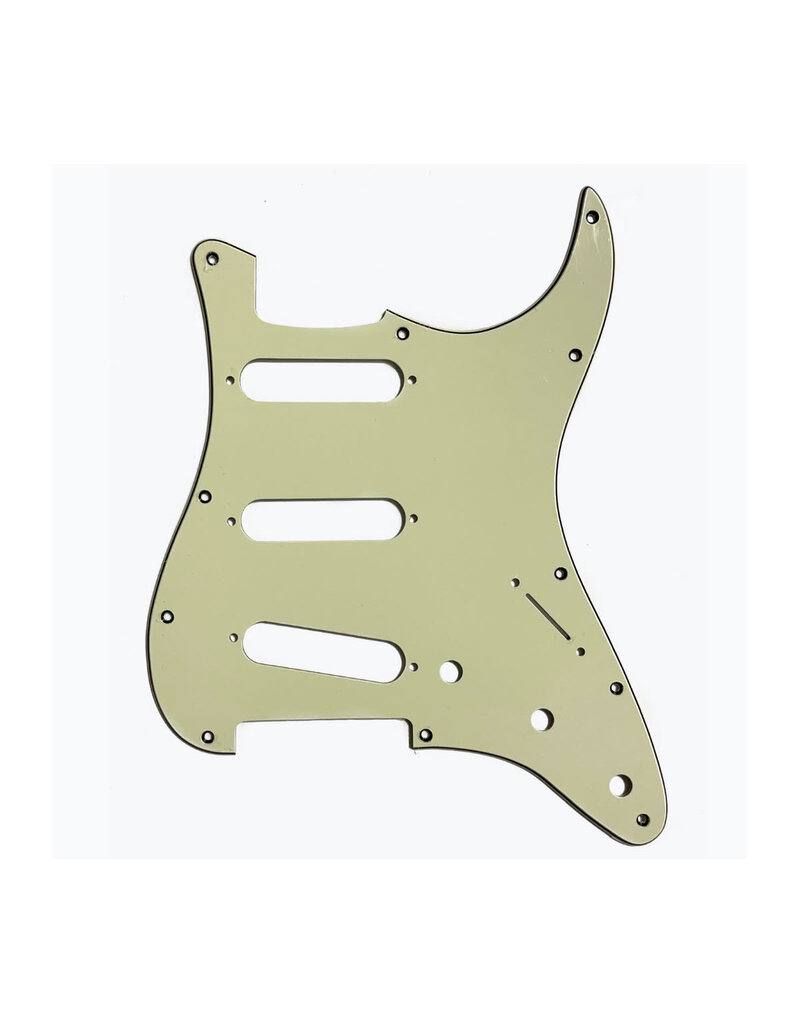 Allparts Allparts PG-0552 11-Hole Pickguard for Stratocaster, Mint Green 3-Ply