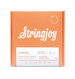 Stringjoy Stringjoy Foxwoods | Extra Light Gauge (10-50) Coated Phosphor Bronze Acoustic Guitar Strings