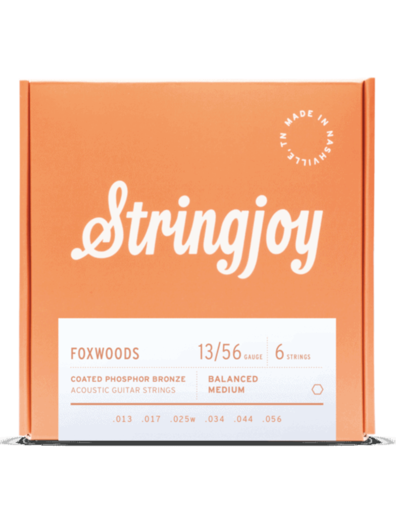 Stringjoy Stringjoy Foxwoods | Medium Gauge (13-56) Coated Phosphor Bronze Acoustic Guitar Strings