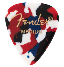Fender Fender 351 Premium Celluloid Guitar Picks 12-Pack, Confetti, Medium