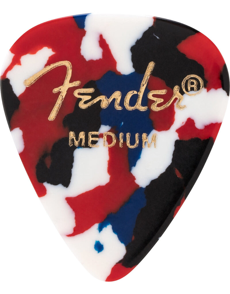 Fender Fender 351 Premium Celluloid Guitar Picks 12-Pack, Confetti, Medium