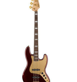 Squier Squier 40th Anniversary Jazz Bass®, Gold Edition, Laurel Fingerboard, Gold Anodized Pickguard, Ruby Red Metallic