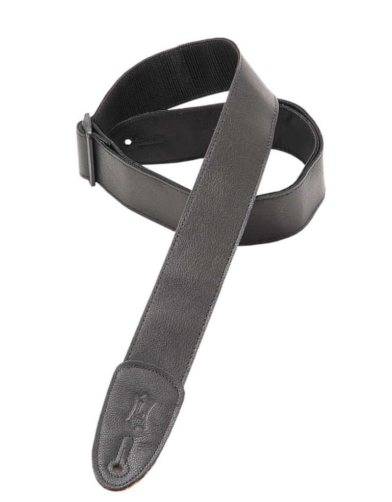 Levy's Leathers Levy's 2" Garment Leather Guitar Strap Black
