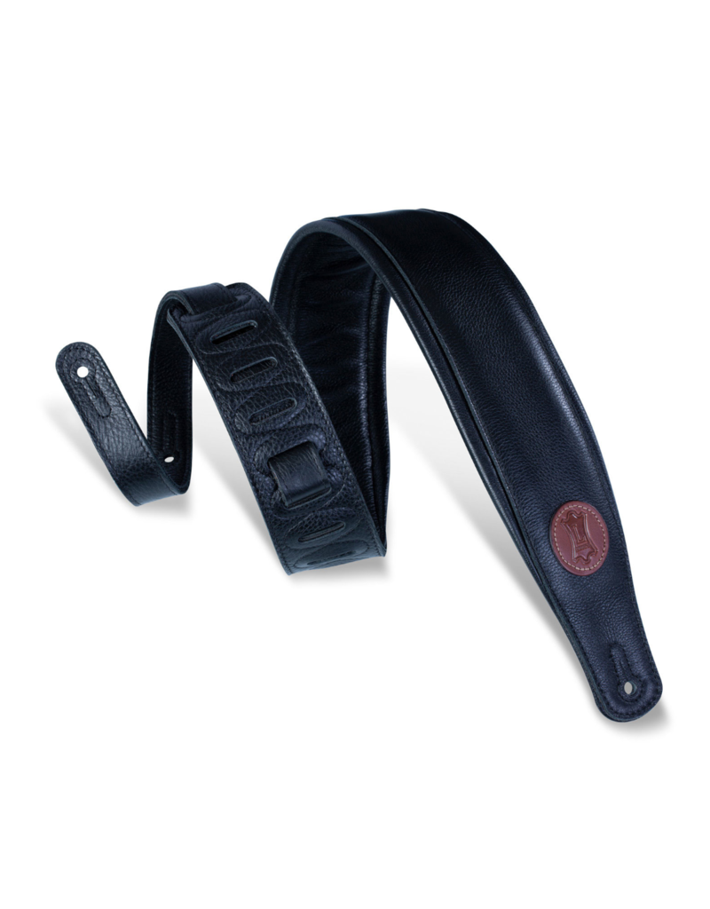 Levy's Leathers Levy's 3" Signature Series Garment Leather Guitar Strap Black
