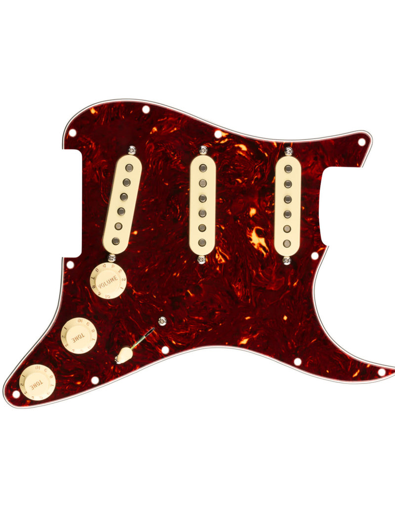 Fender Fender Pre-Wired Strat Pickguard, Original '57/'62 SSS, Tortoise Shell 11 Hole PG