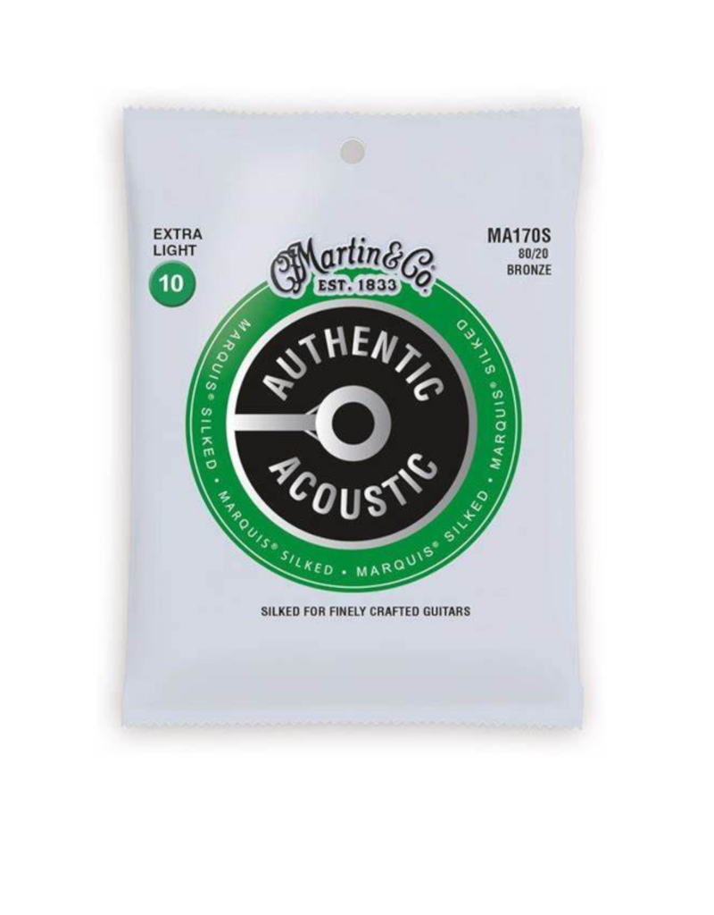 Martin Martin Strings MA170S AUTHENTIC ACOUSTIC MARQUIS® SILKED GUITAR STRINGS 80/20 BRONZE